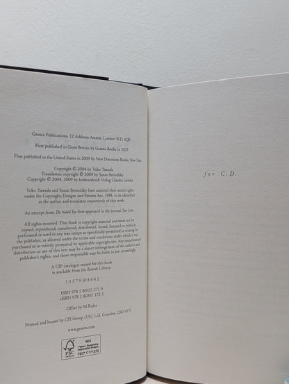 The Naked Eye by Yoko Tawada (First Edition) - Fialta Books