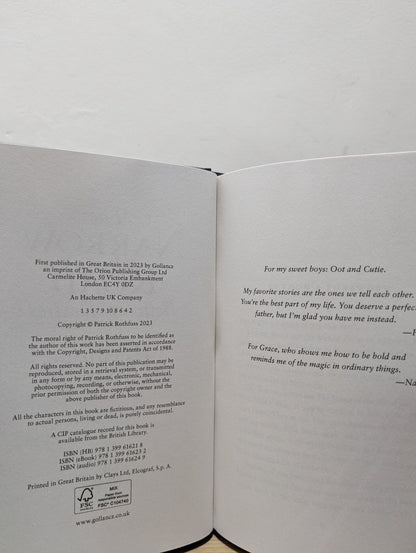 The Narrow Road Between Desires by Patrick Rothfuss (Signed First Edition) - Fialta Books