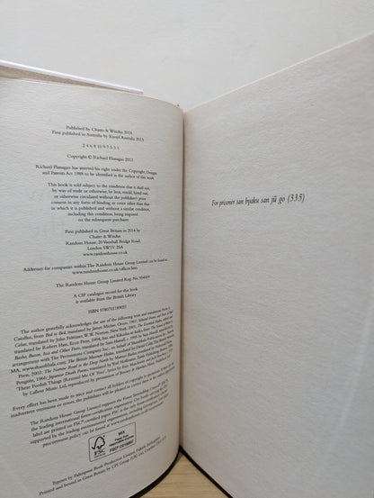 The Narrow Road to the Deep North by Richard Flanagan (Signed First Edition) - Fialta Books