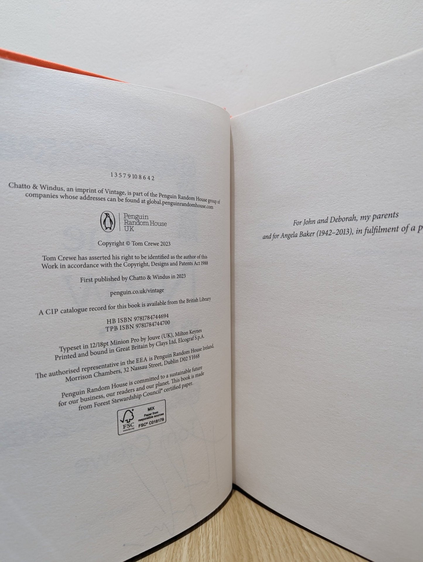 The New Life by Tom Crewe (Signed First Edition) - Fialta Books