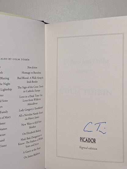 The News from Dublin by Colm Toibin (Signed First Edition) - Fialta Books