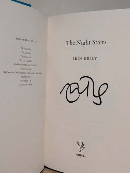 The Night Stairs by Erin Kelly (Signed First Edition with sprayed edges) - Fialta Books