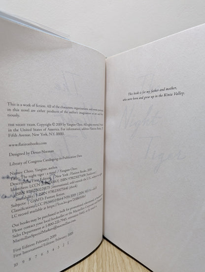 The Night Tiger by Yangsze Choo (Signed First Edition) - Fialta Books