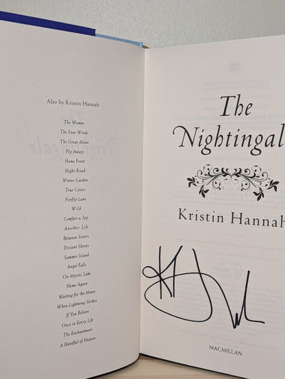 The Nightingale by Kristin Hannah (Signed Anniversary Edition with sprayed edges) - Fialta Books