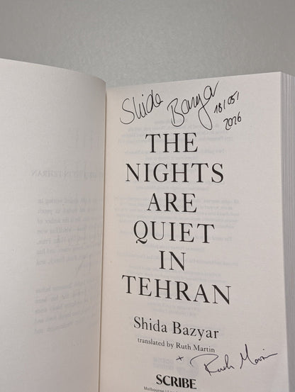 The Nights Are Quiet in Tehran by Shida Bazyar (Signed) - Fialta Books