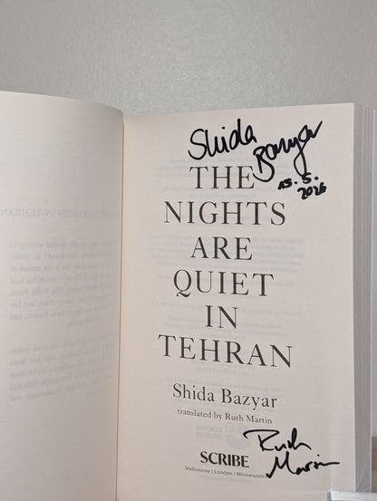 The Nights Are Quiet in Tehran by Shida Bazyar (Signed Dated First Edition) - Fialta Books