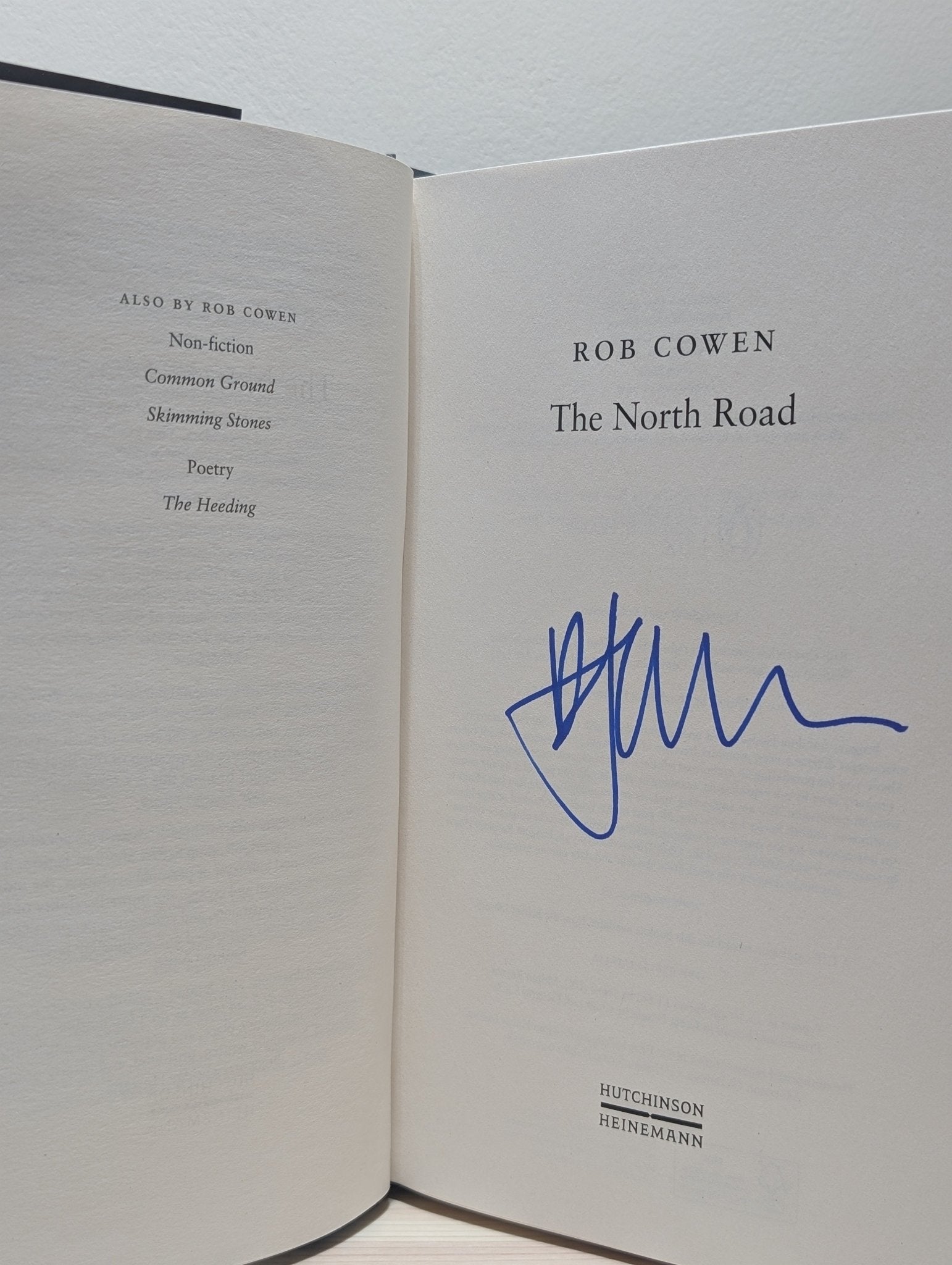 The North Road by Rob Cowen (Signed First Edition) - Fialta Books