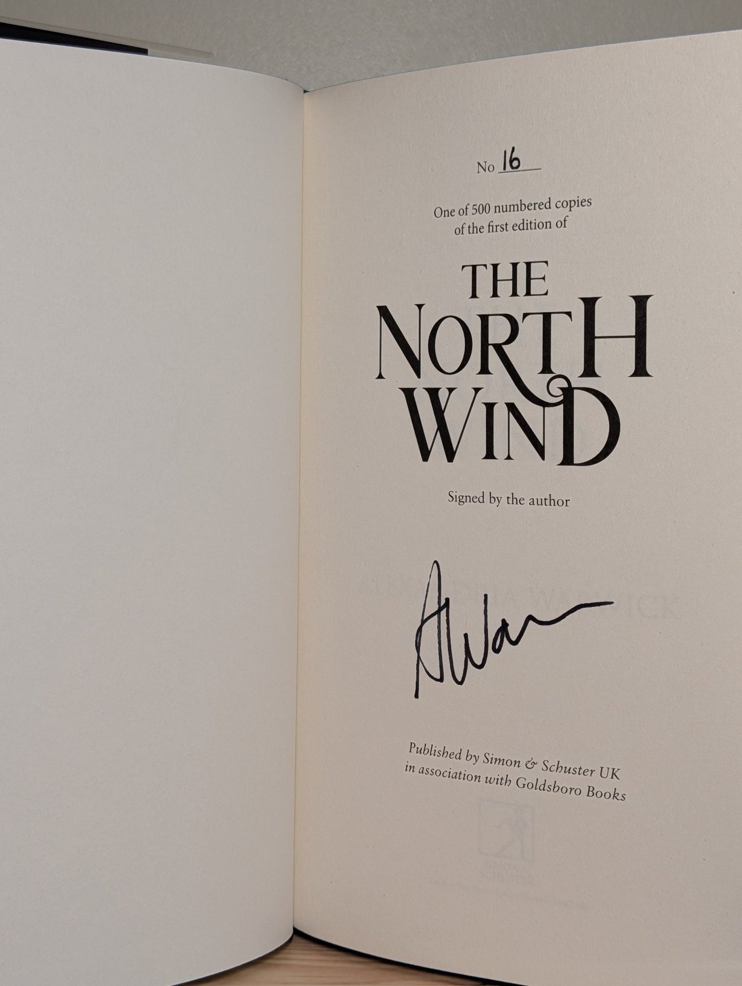 The North Wind; West Wind; South Wind; East Wind by Alexandria Warwick (Signed with sprayed edges) - Fialta Books