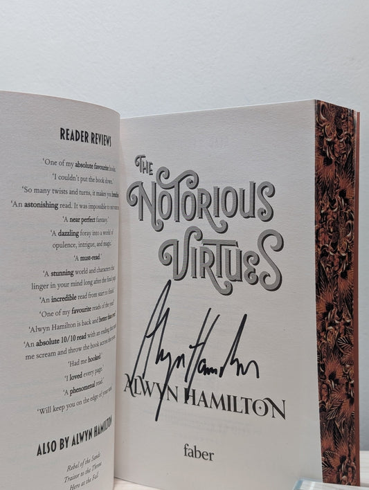 The Notorious Virtues by Alwyn Hamilton (Signed First Edition with sprayed edges) - Fialta Books