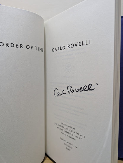 The Order of Time by Carlo Rovelli (Signed Folio Slipcase Edition) - Fialta Books