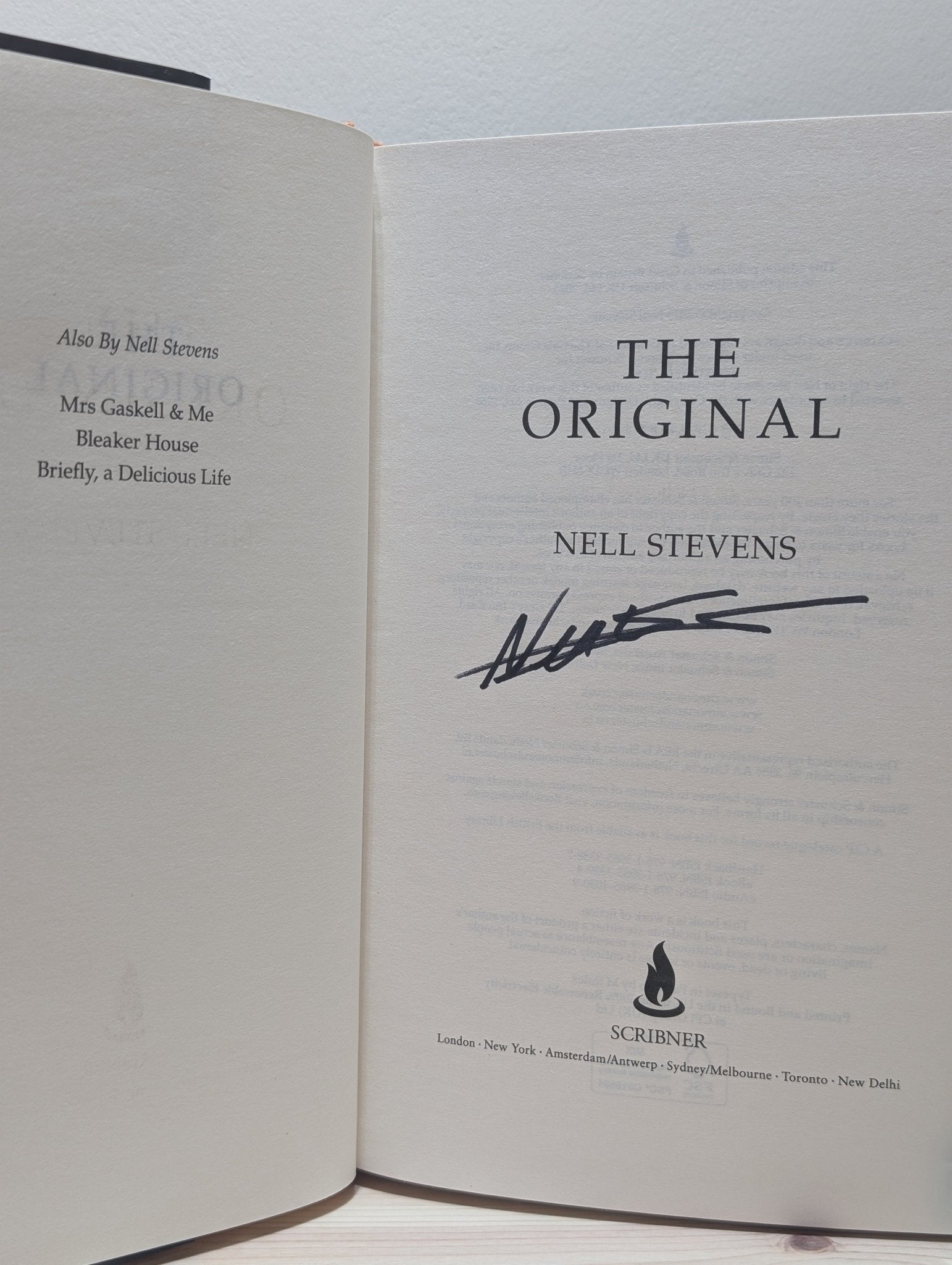 The Original by Nell Stevens (Signed First Edition) - Fialta Books
