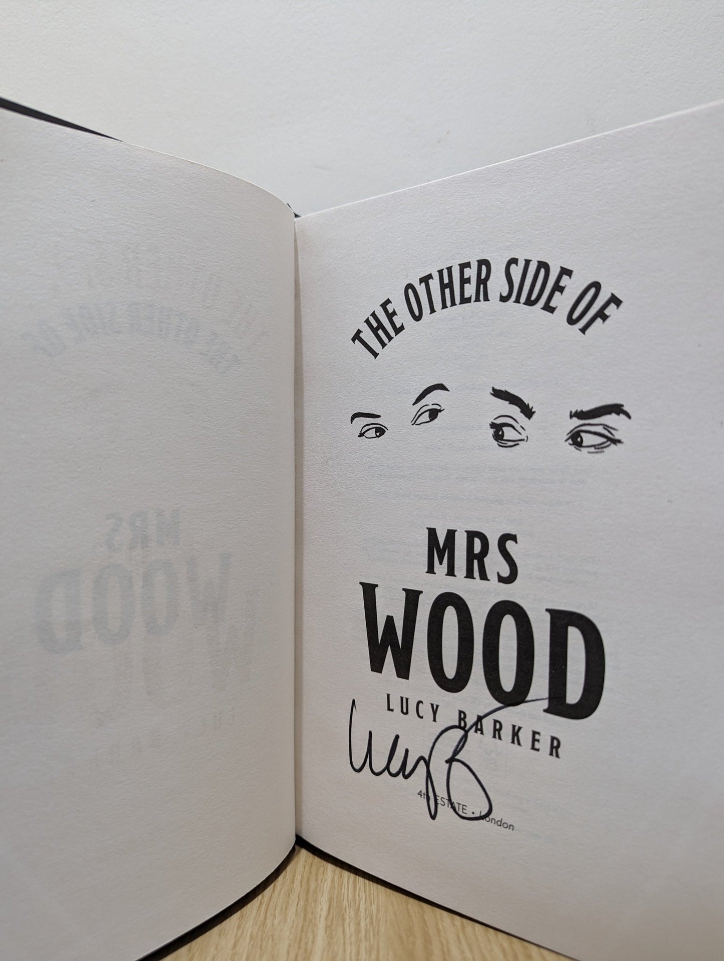 The Other Side of Mrs Wood by Lucy Barker (Signed First Edition) - Fialta Books
