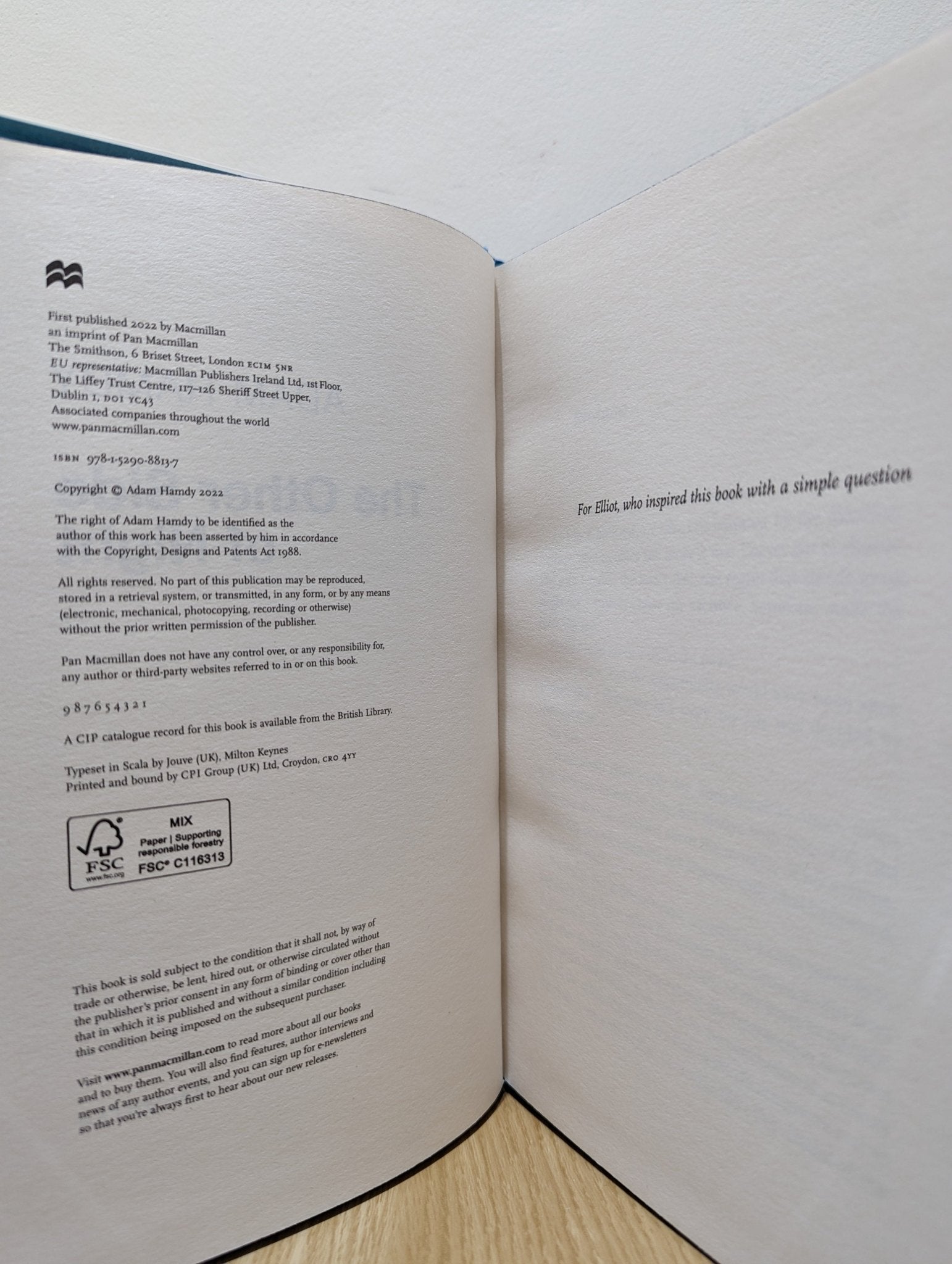 The Other Side of Night by Adam Hamdy (Signed First Edition with sprayed edges) - Fialta Books