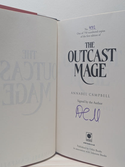 The Outcast Mage by Annabel Campbell (Signed Numbered First Edition with sprayed edges) - Fialta Books