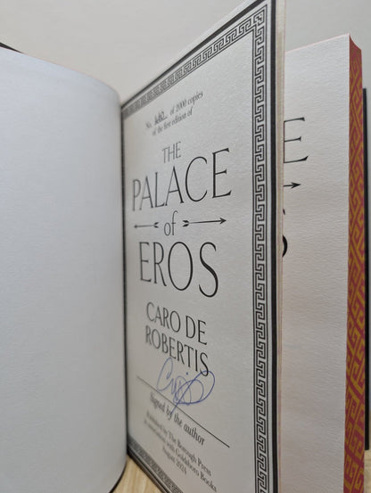 The Palace of Eros by Caro De Robertis (Signed First Edition with sprayed edges) - Fialta Books
