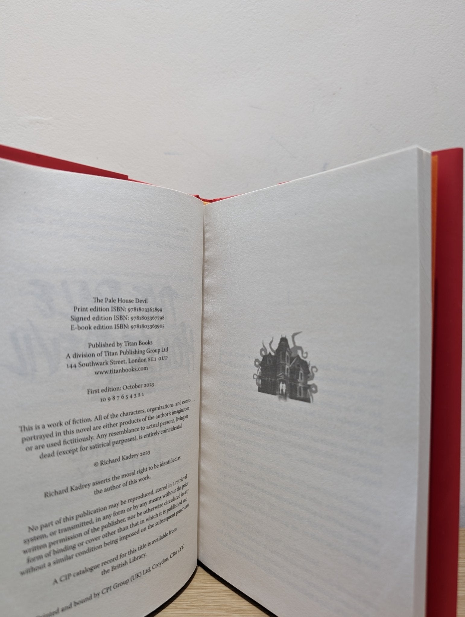 The Pale House Devil by Richard Kadrey (Signed First Edition) - Fialta Books