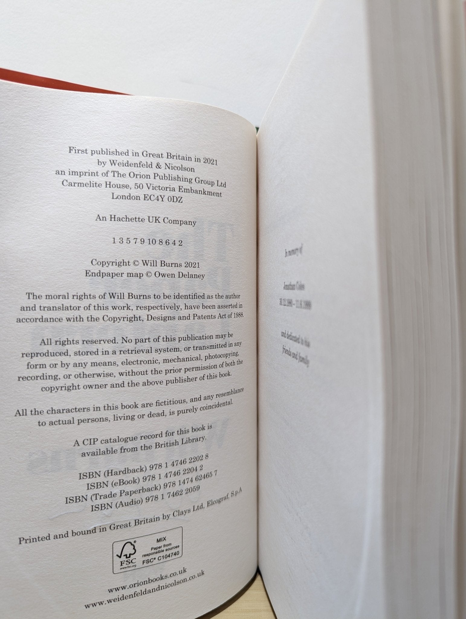 The Paper Lantern by Will Burns (Signed First Edition) - Fialta Books