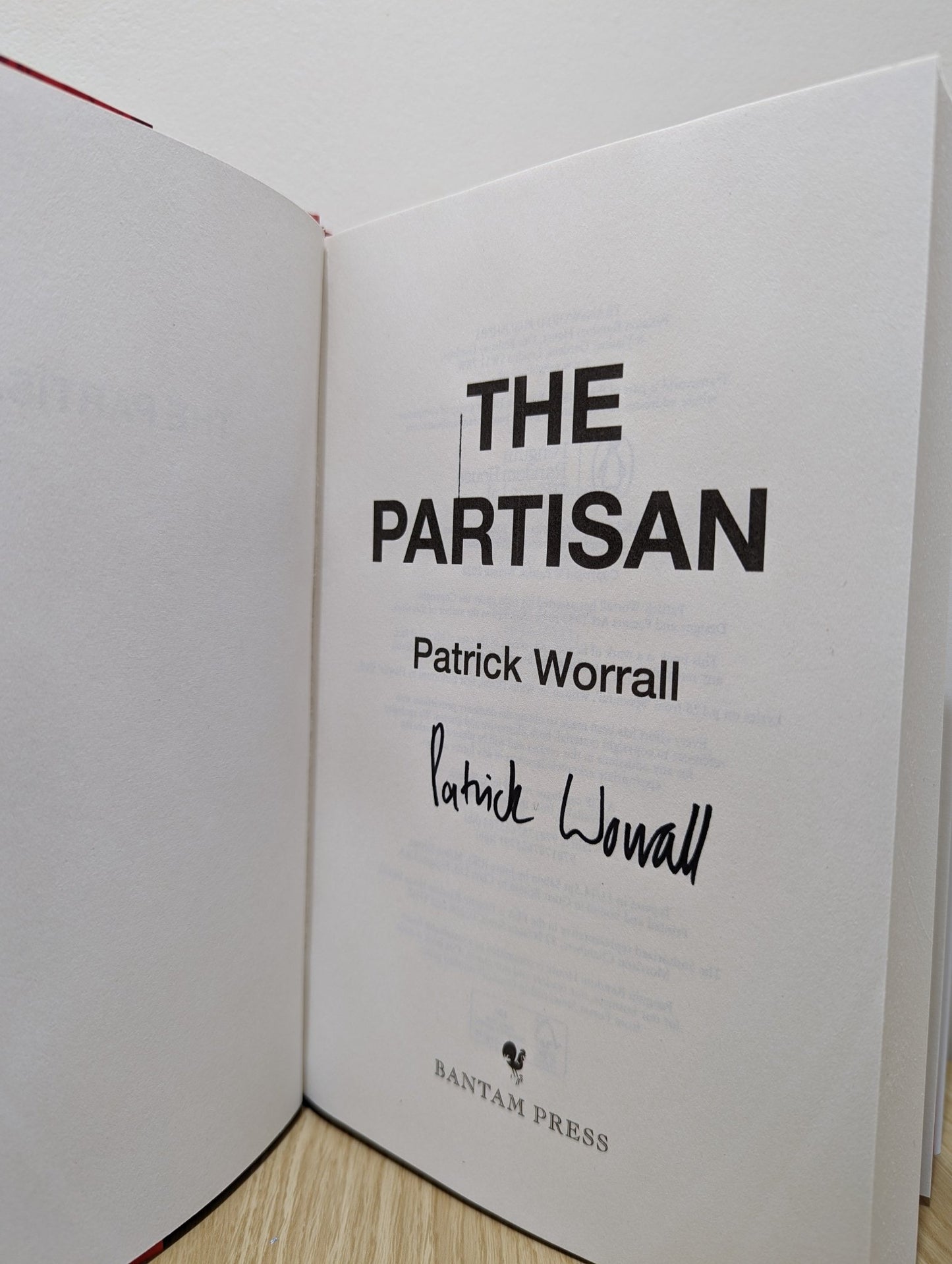The Partisan by Patrick Worrall (Signed First Edition) - Fialta Books