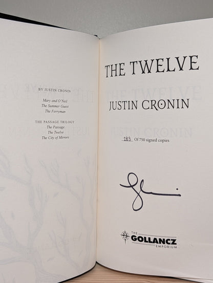 The Passage; The Twelve; City of Mirrors by Justin Cronin (Signed Deluxe Edition with sprayed edges) - Fialta Books