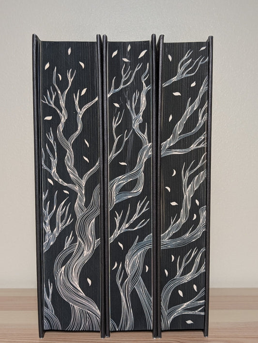 The Passage; The Twelve; City of Mirrors by Justin Cronin (Signed Deluxe Edition with sprayed edges) - Fialta Books