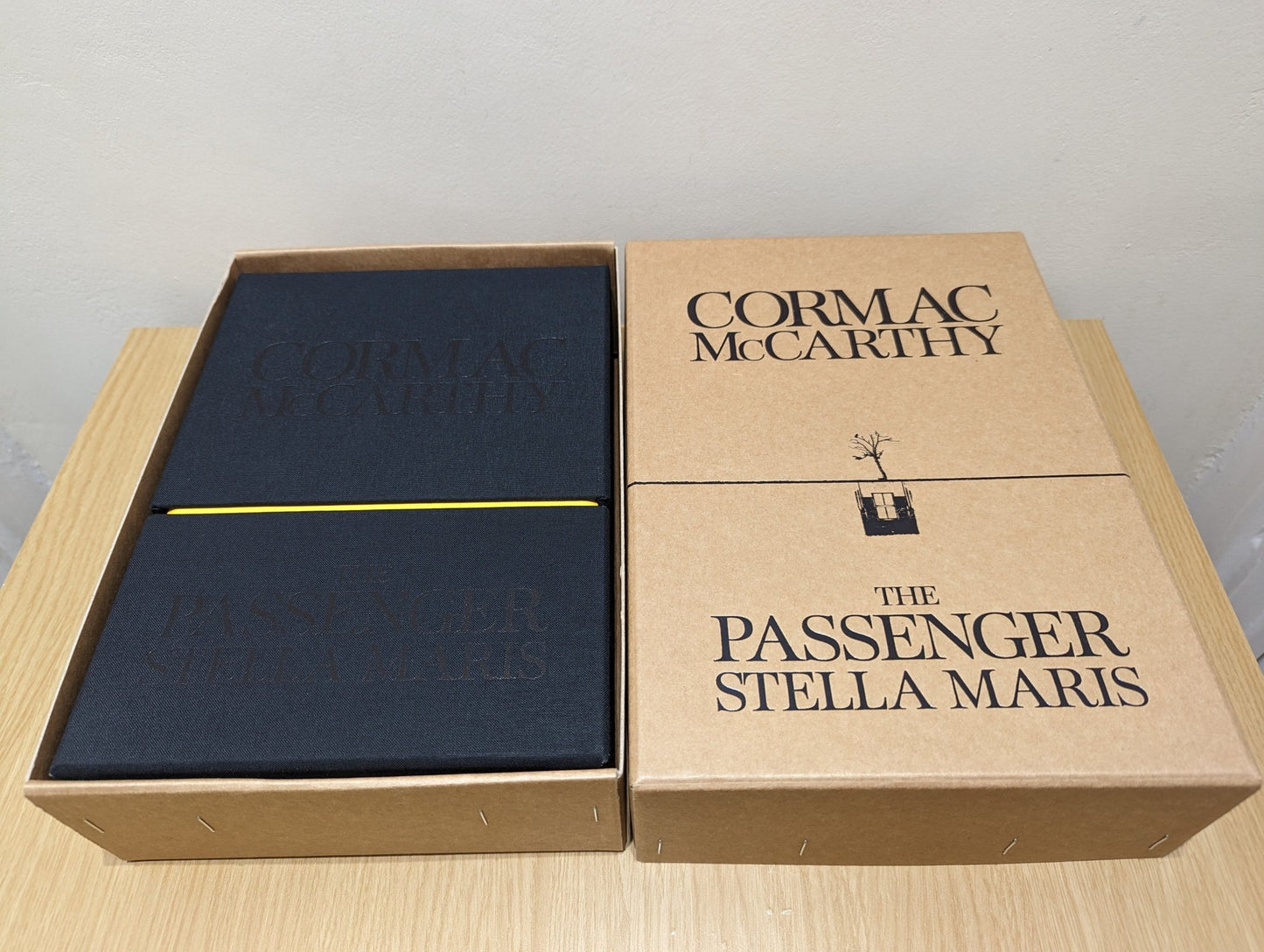 The Passenger and Stella Maris: Deluxe Boxed Set by Cormac McCarthy (Signed Numbered Limited Edition) - Fialta Books