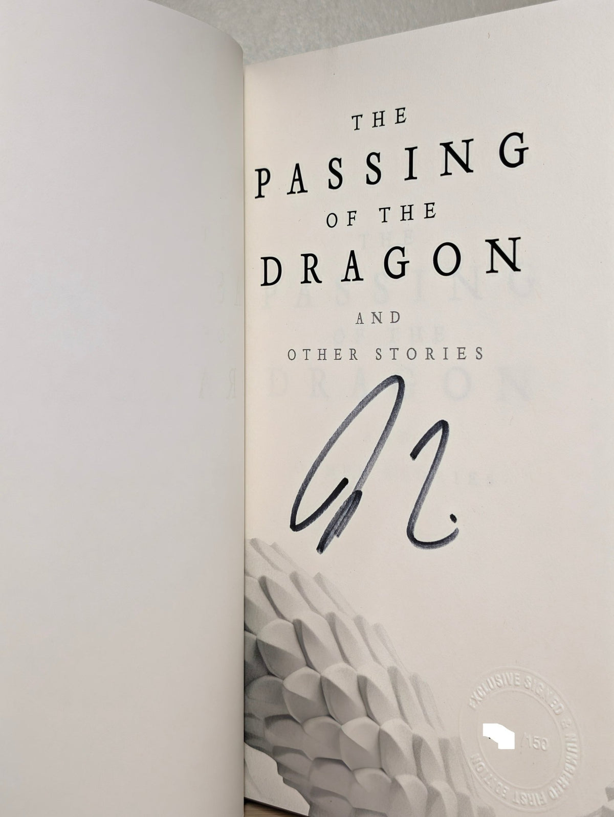 The Passing of the Dragon and Other Stories by Ken Liu (Signed Numbered First Edition) - Fialta Books
