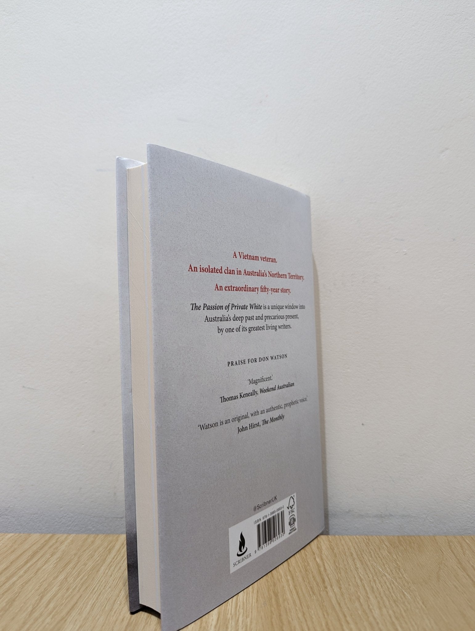 The Passion of Private White by Don Watson (First Edition) - Fialta Books