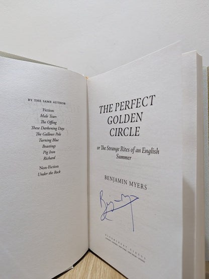 The Perfect Golden Circle by Benjamin Myers (Signed) - Fialta Books