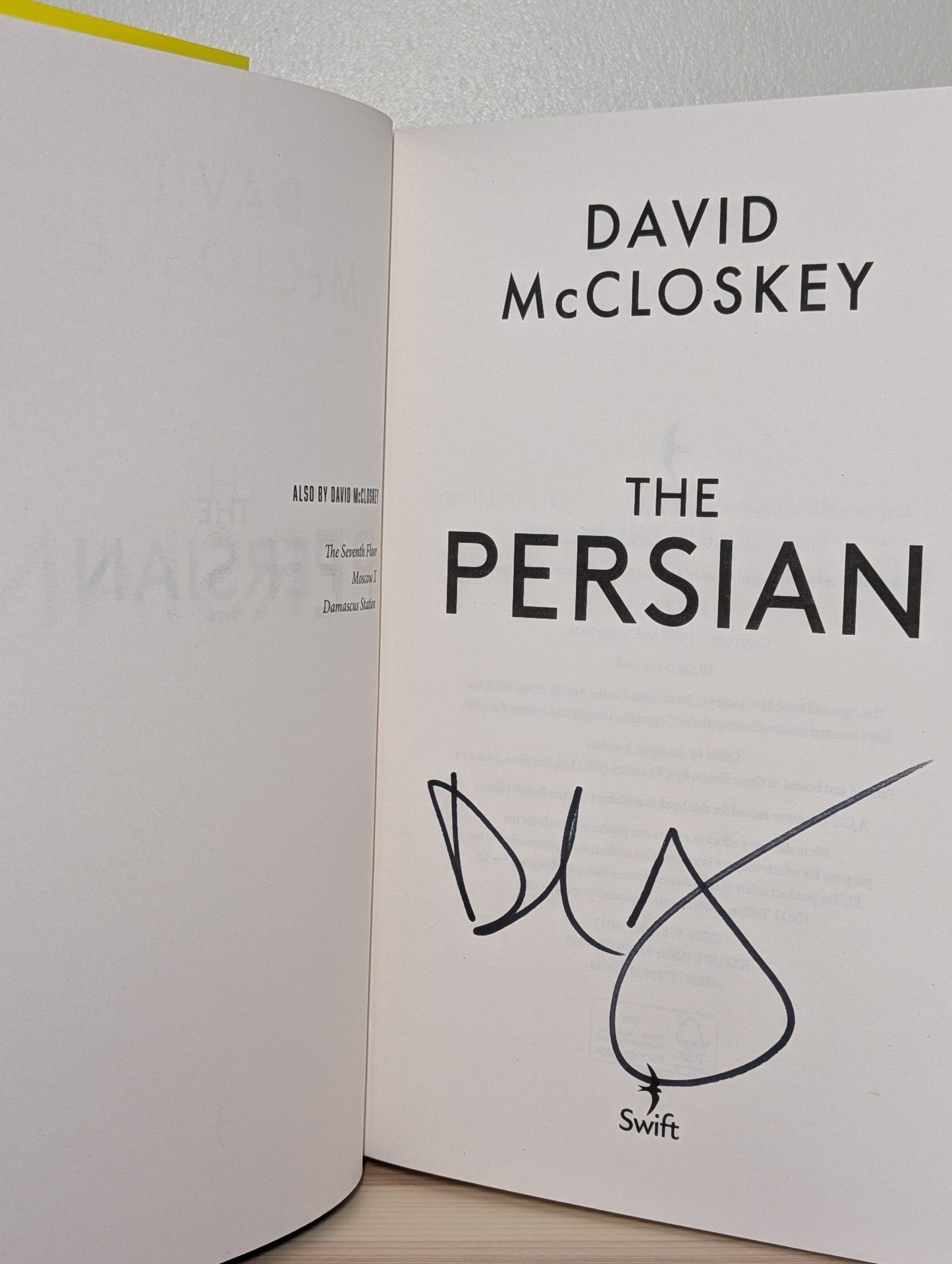 The Persian by David McCloskey (Signed First Edition) - Fialta Books