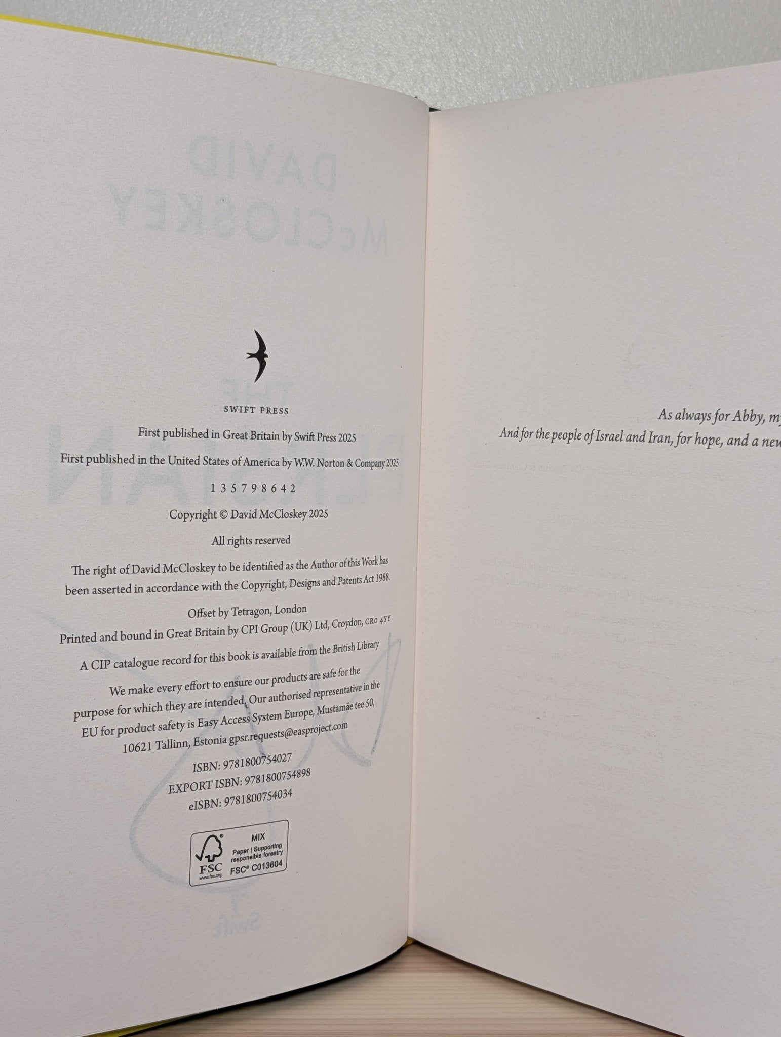 The Persian by David McCloskey (Signed First Edition) - Fialta Books