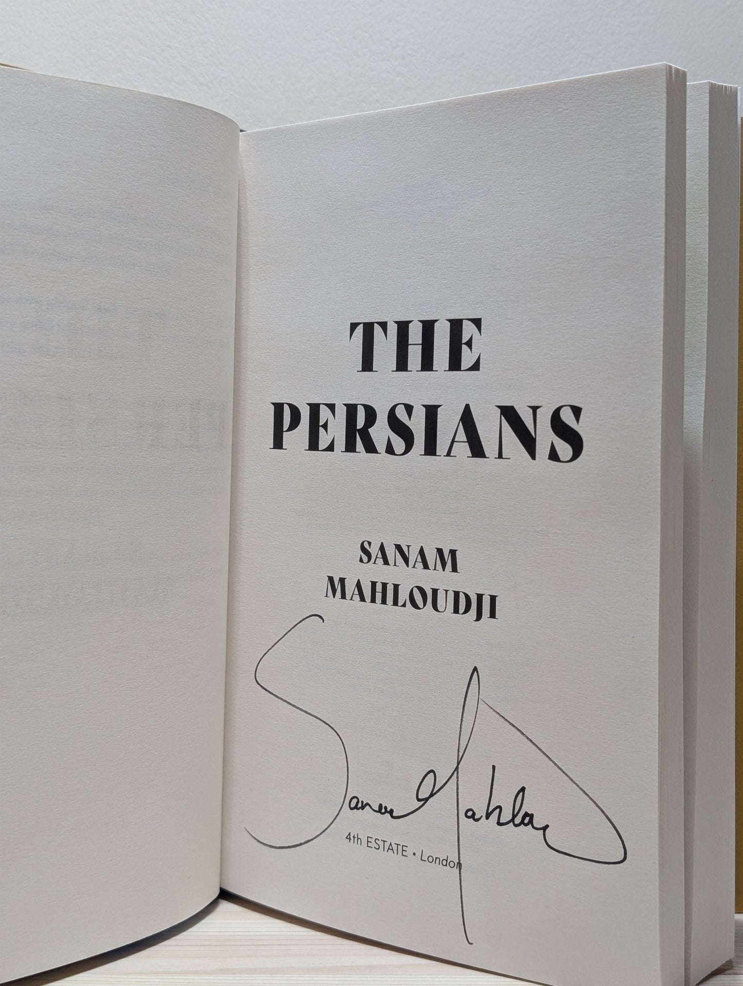 The Persians by Sanam Mahloudji (Signed First Edition) - Fialta Books