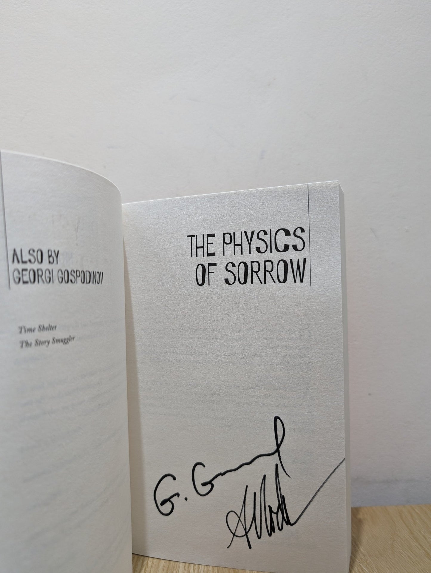 The Physics of Sorrow by Georgi Gospodinov (First Edition) - Fialta Books