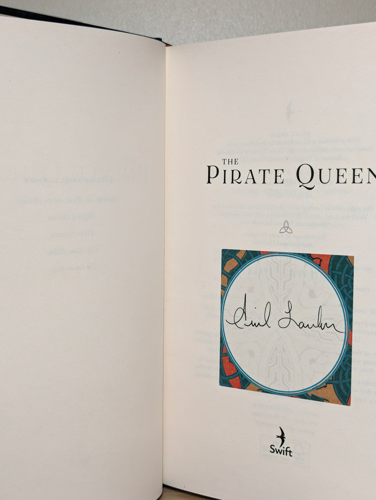 The Pirate Queen by Ariel Lawhon (Signed First Edition) - Fialta Books