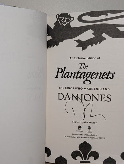 The Plantagenets by Dan Jones (Signed Deluxe Edition with sprayed edges) - Fialta Books