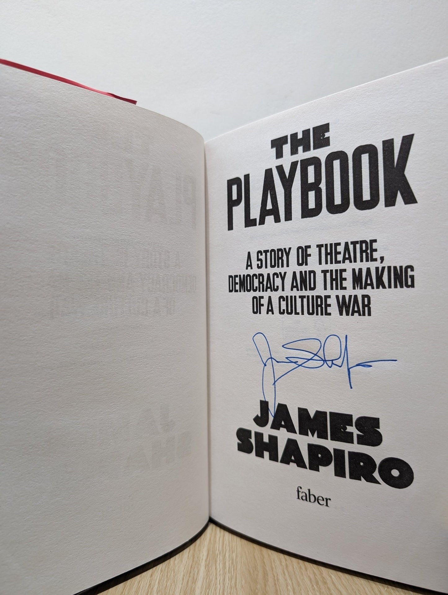 The Playbook by James Shapiro (Signed First Edition) - Fialta Books