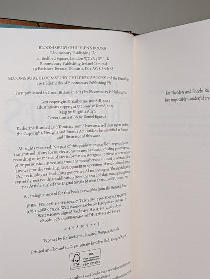 The Poisoned King by Katherine Rundell (Signed First Edition with foil on boards) - Fialta Books