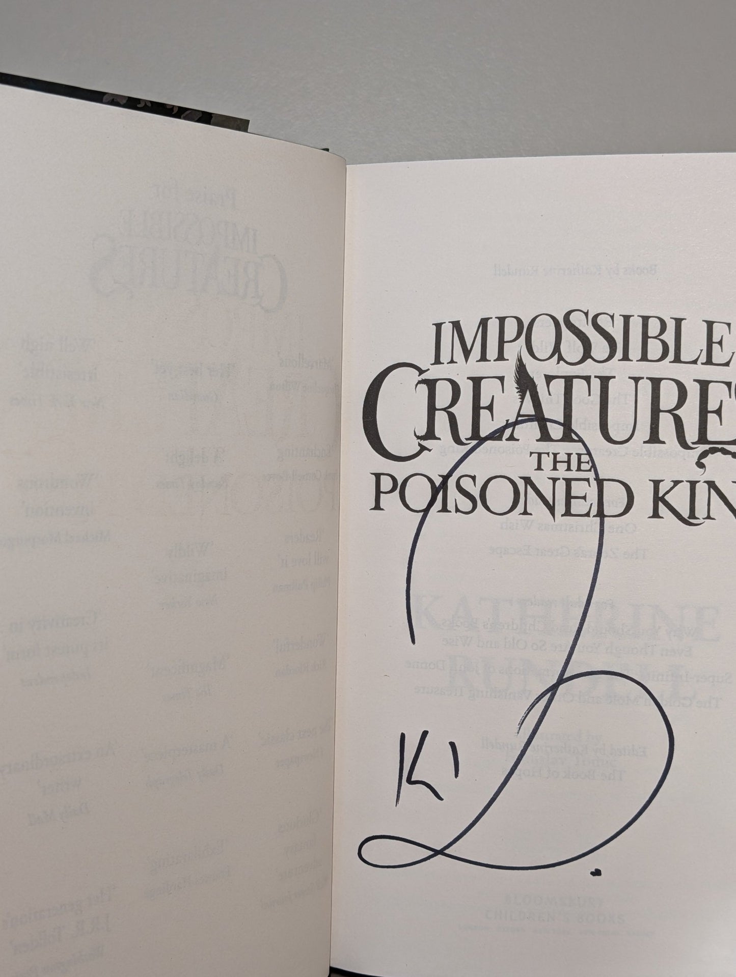 The Poisoned King by Katherine Rundell (Signed with sprayed edges) - Fialta Books