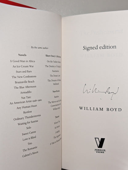 The Predicament by William Boyd (Signed First Edition) - Fialta Books