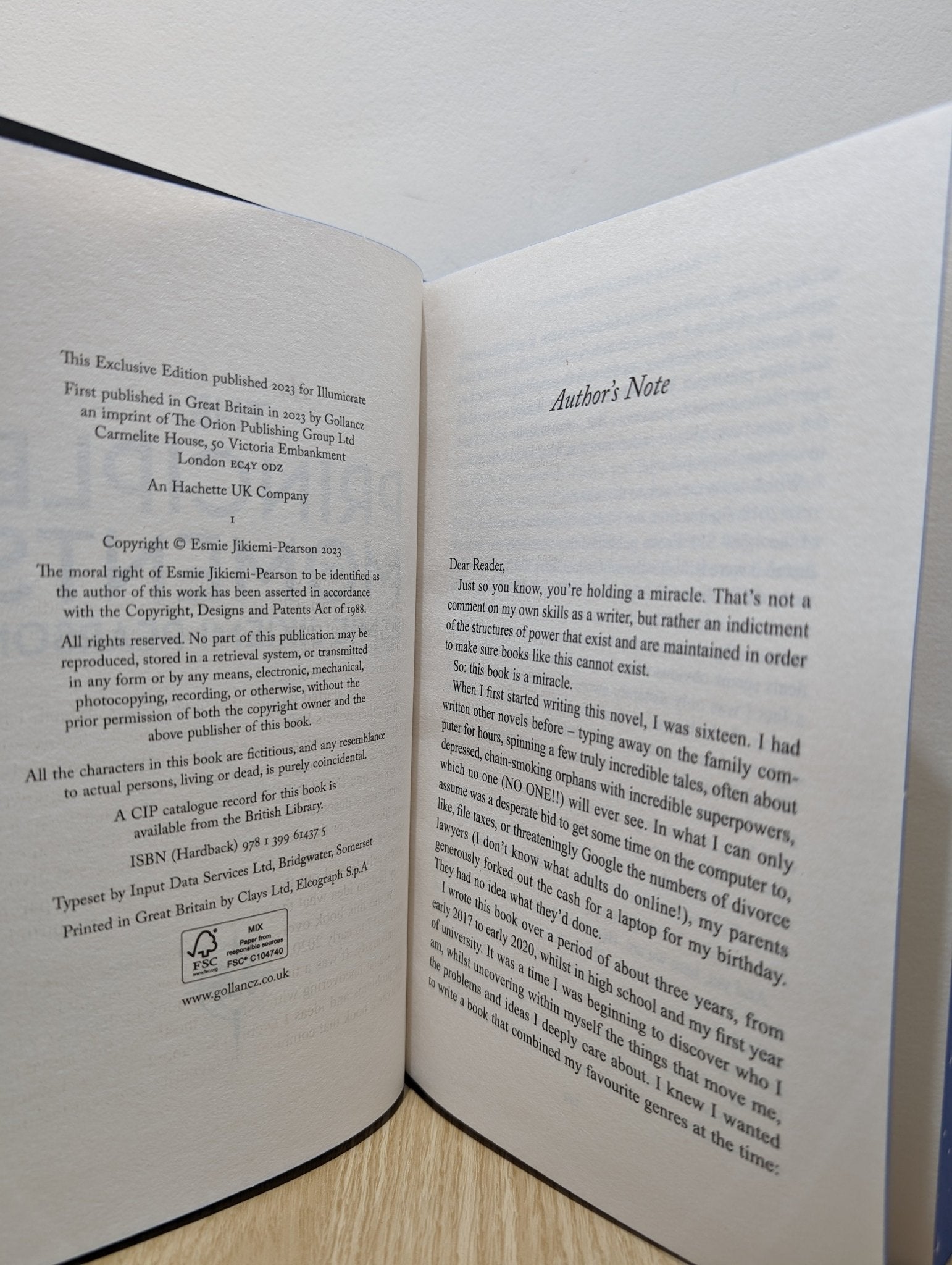The Principle of Moments by Esmie Jikiemi - Pearson (Signed First Edition with sprayed edges) - Fialta Books