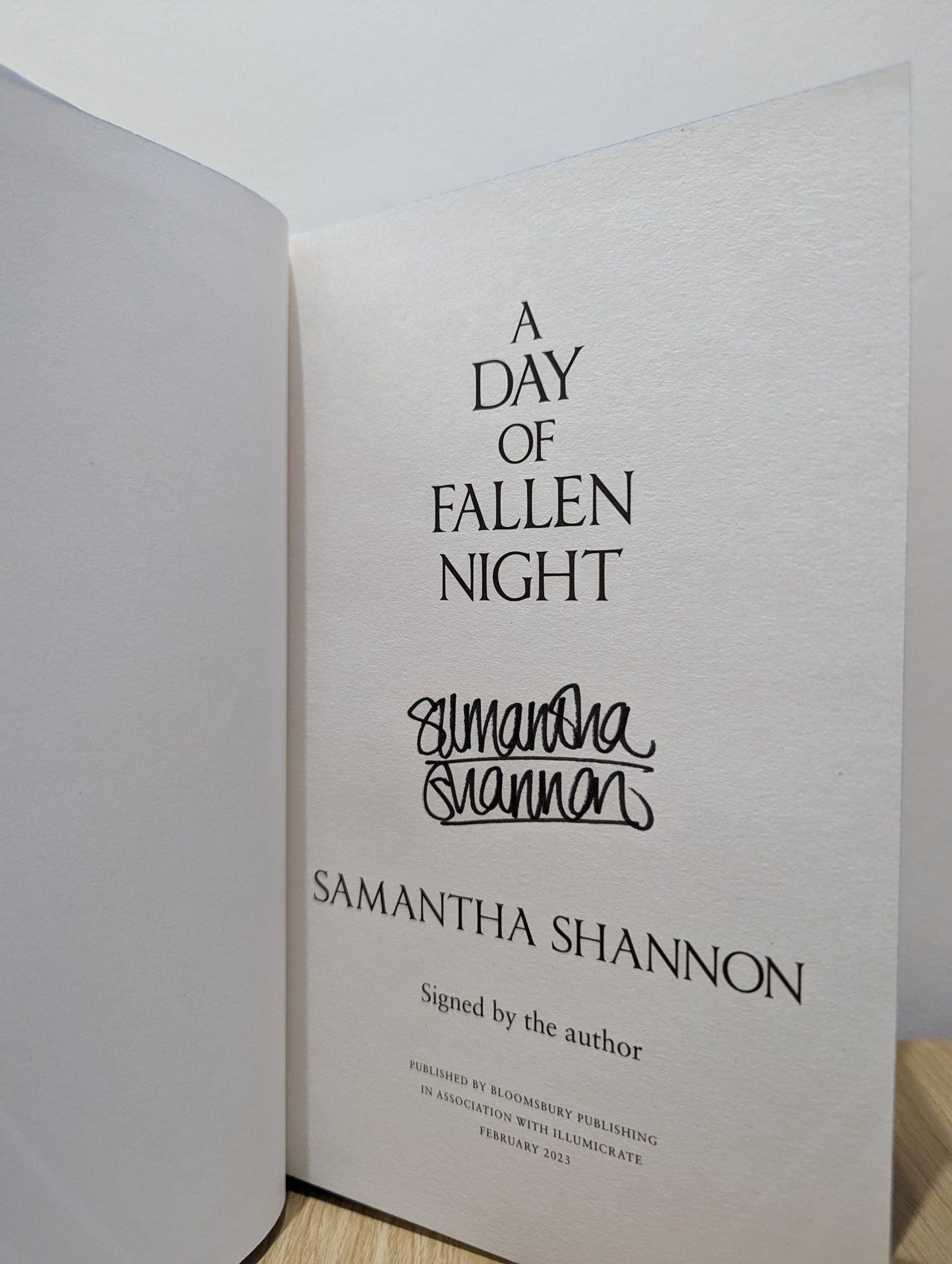 The Priory of the Orange Tree; A Day of Fallen Night by Samantha Shannon (Signed) - Fialta Books