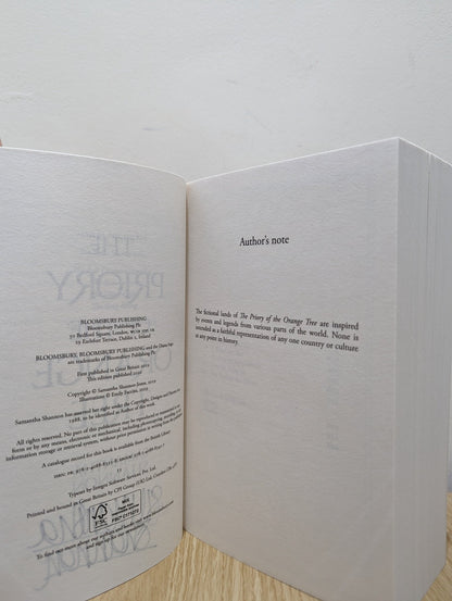 The Priory of the Orange Tree by Samantha Shannon (Signed) - Fialta Books