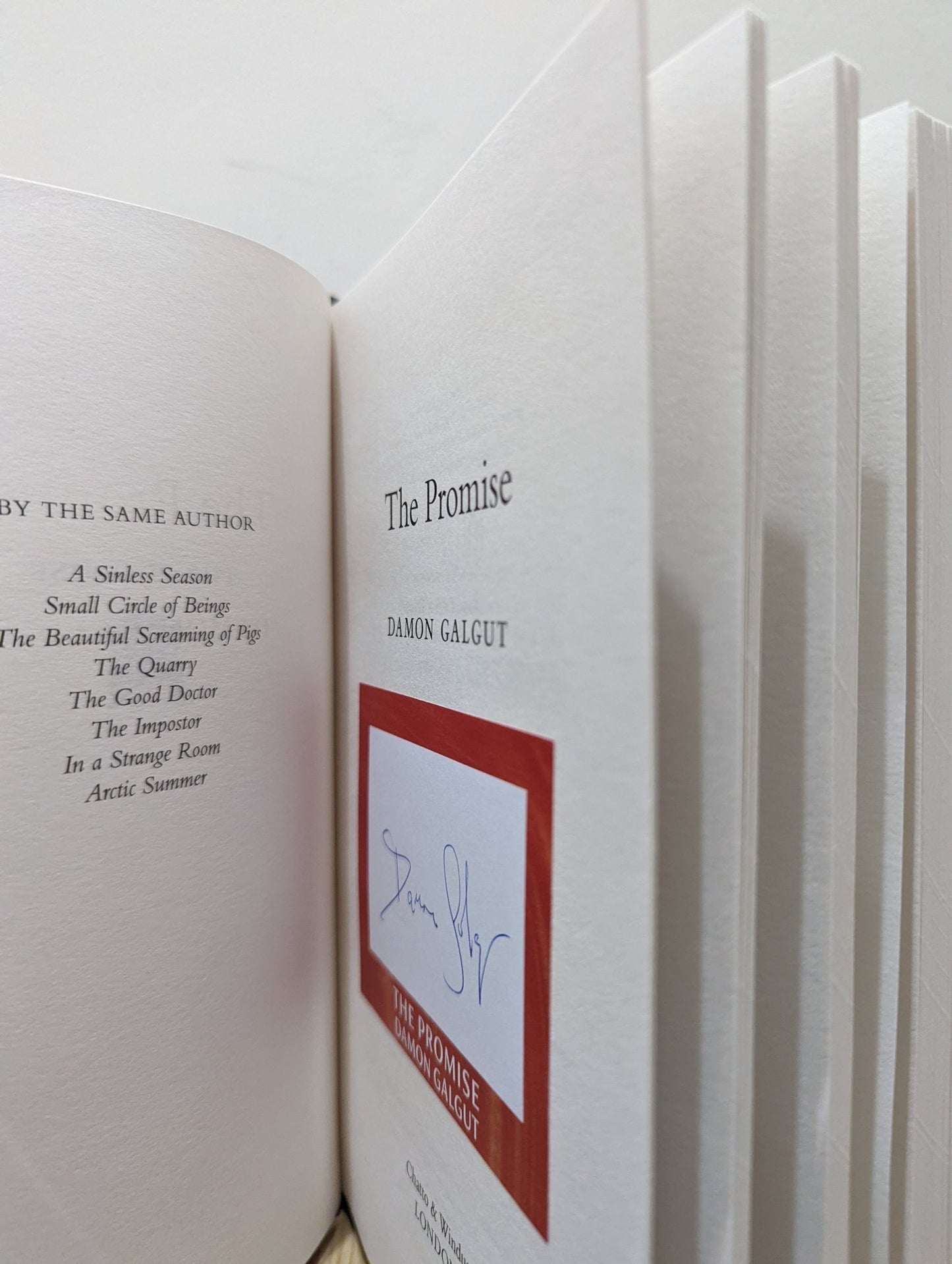 The Promise by Damon Galgut (Signed Bookplate) - Fialta Books