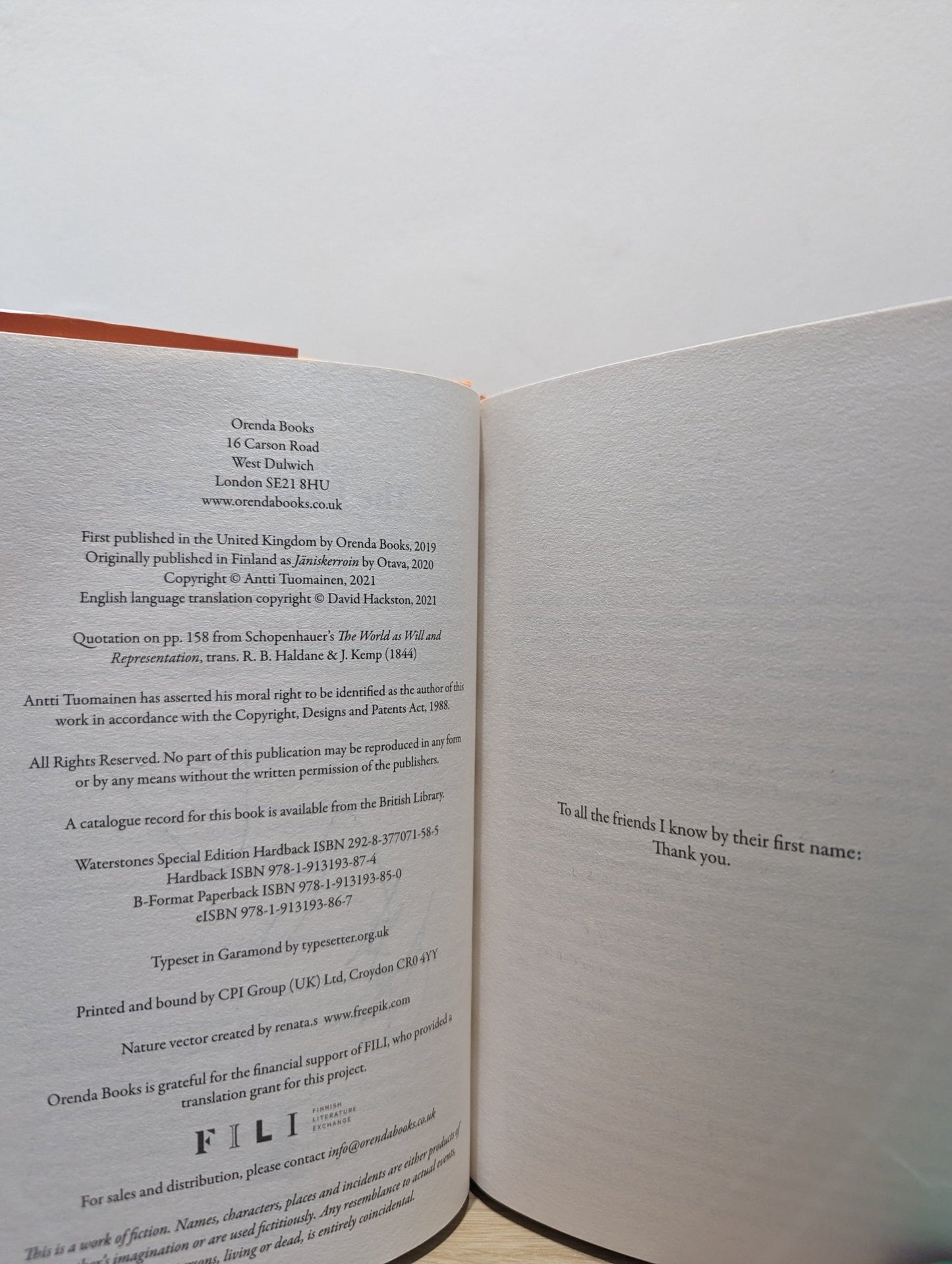 The Rabbit Factor; The Moose Paradox; The Beaver Theory by Antti Tuomainen (Signed First Edition Set) - Fialta Books