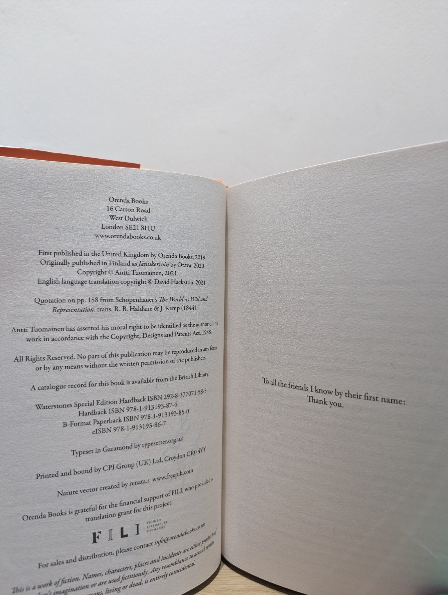 The Rabbit Factor; The Moose Paradox; The Beaver Theory by Antti Tuomainen (Signed First Edition Set) - Fialta Books