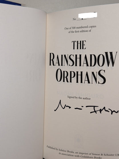 The Rainshadow Orphans by Naomi Ishiguro (Signed Numbered Edition with sprayed edges) - Fialta Books