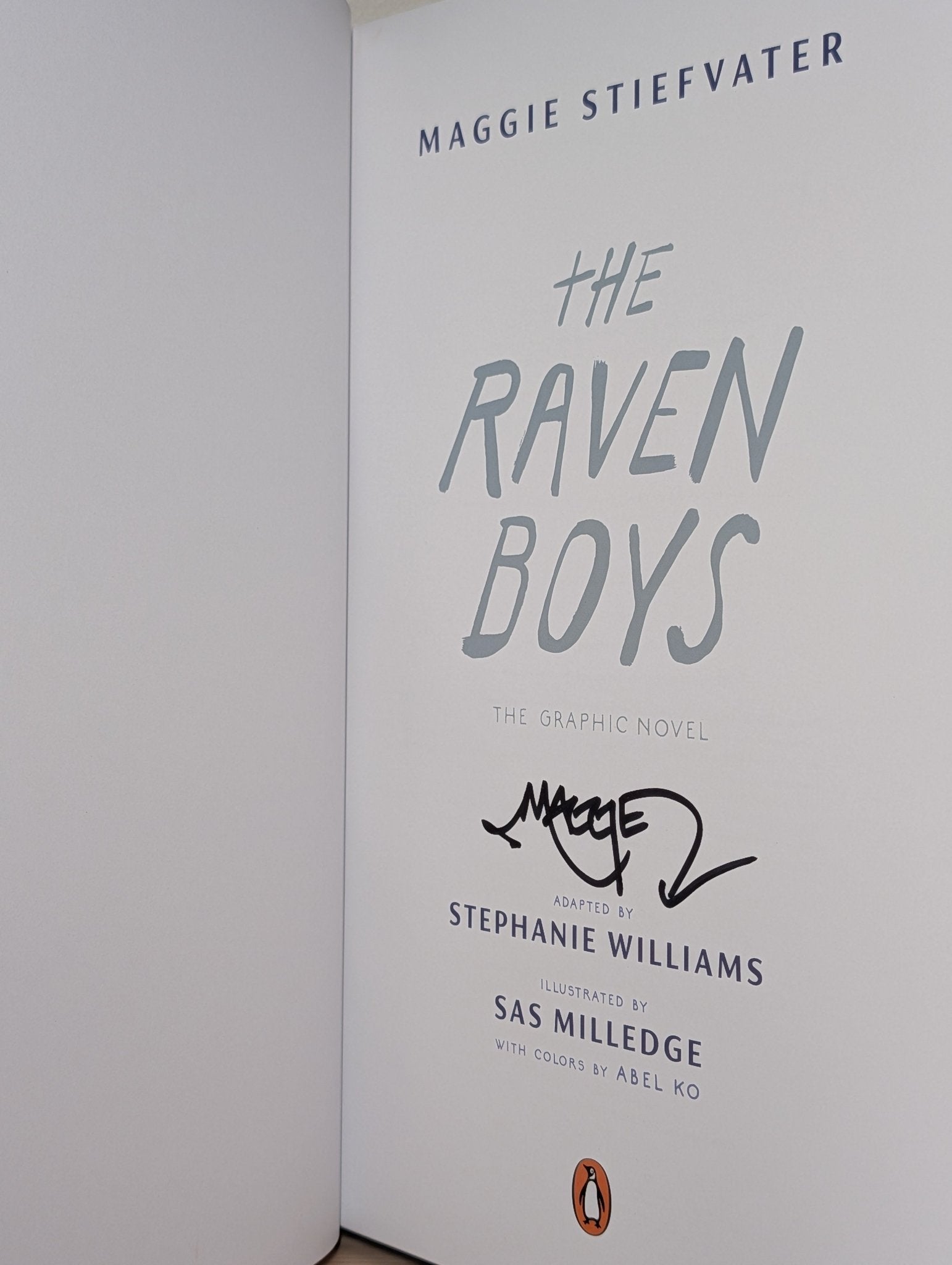 The Raven Boys: graphic novel by Maggie Stiefvater (Signed First Edition) - Fialta Books
