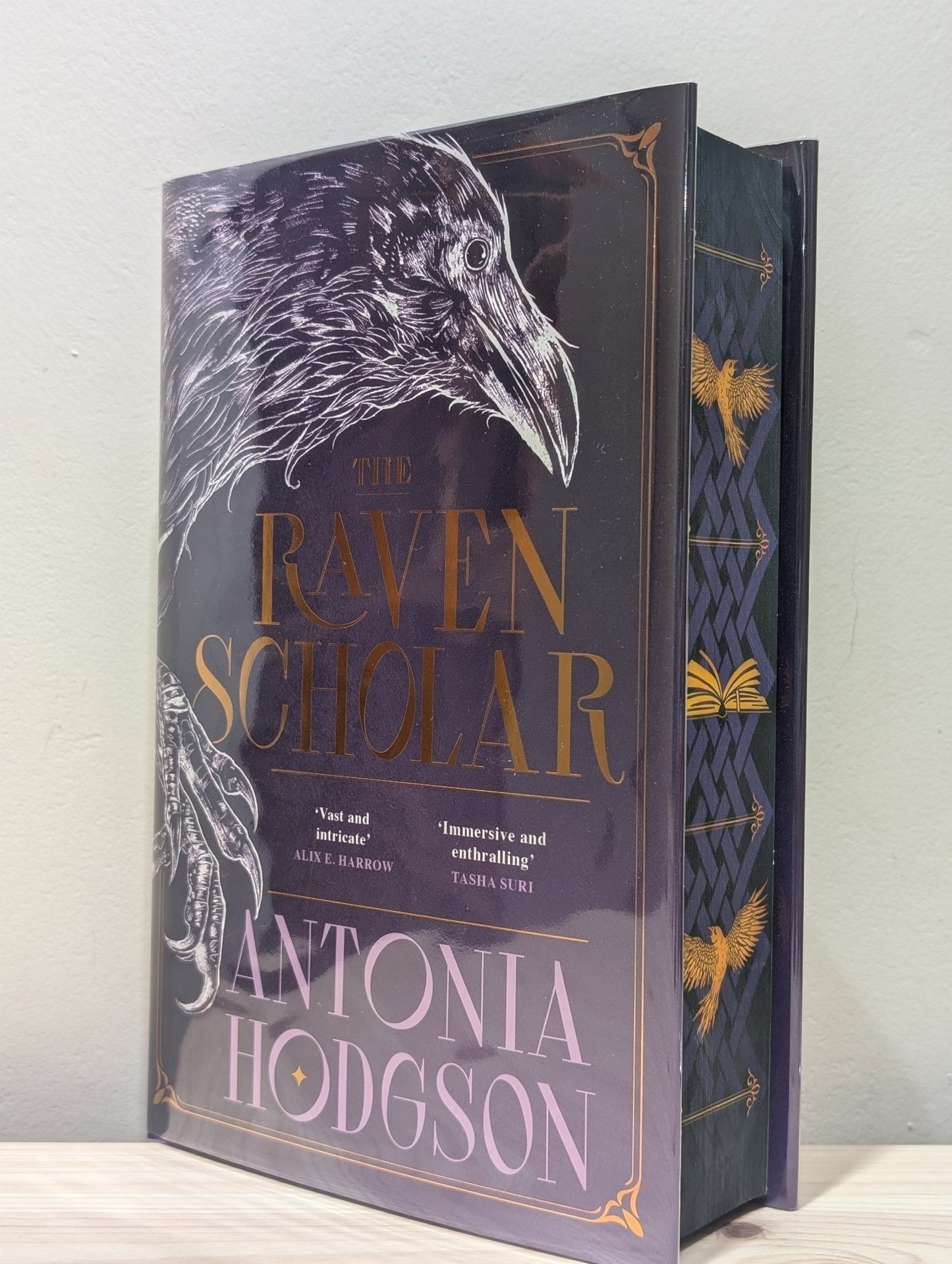 The Raven Scholar by Antonia Hodgson (Signed Numbered First Edition with sprayed edges) - Fialta Books