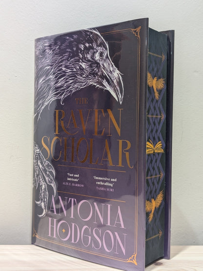 The Raven Scholar by Antonia Hodgson (Signed Numbered First Edition with sprayed edges) - Fialta Books