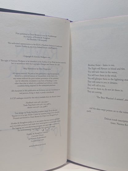 The Raven Scholar: The Eternal Path 1 by Antonia Hodgson (Signed First Edition with sprayed edges) - Fialta Books