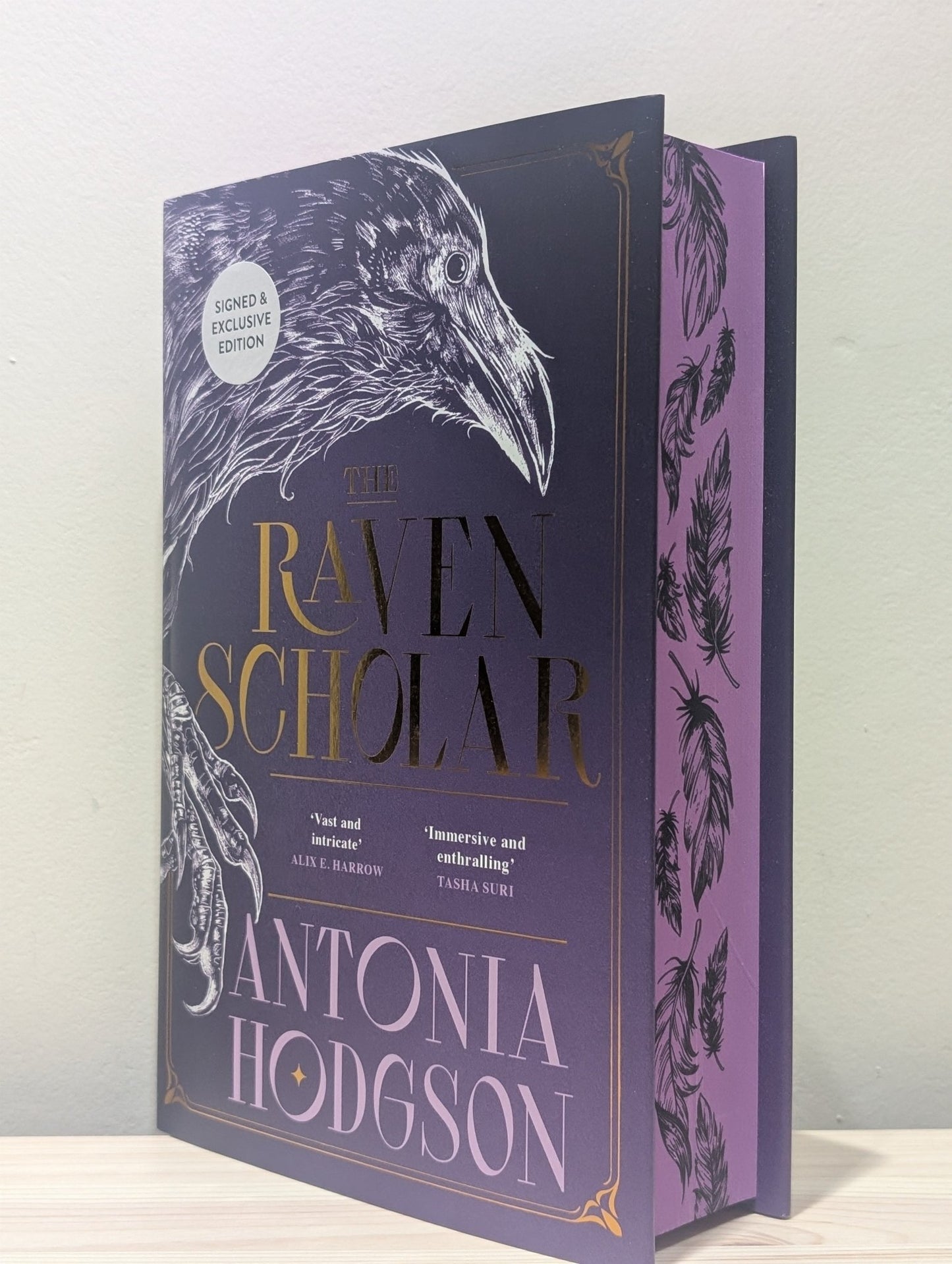 The Raven Scholar: The Eternal Path 1 by Antonia Hodgson (Signed First Edition with sprayed edges) - Fialta Books